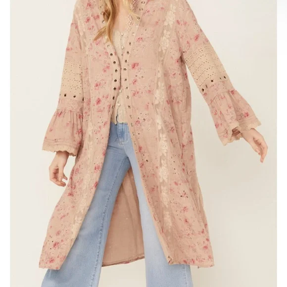 Free People on the Road Duster NWT Mauve Medium - Picture 4 of 8